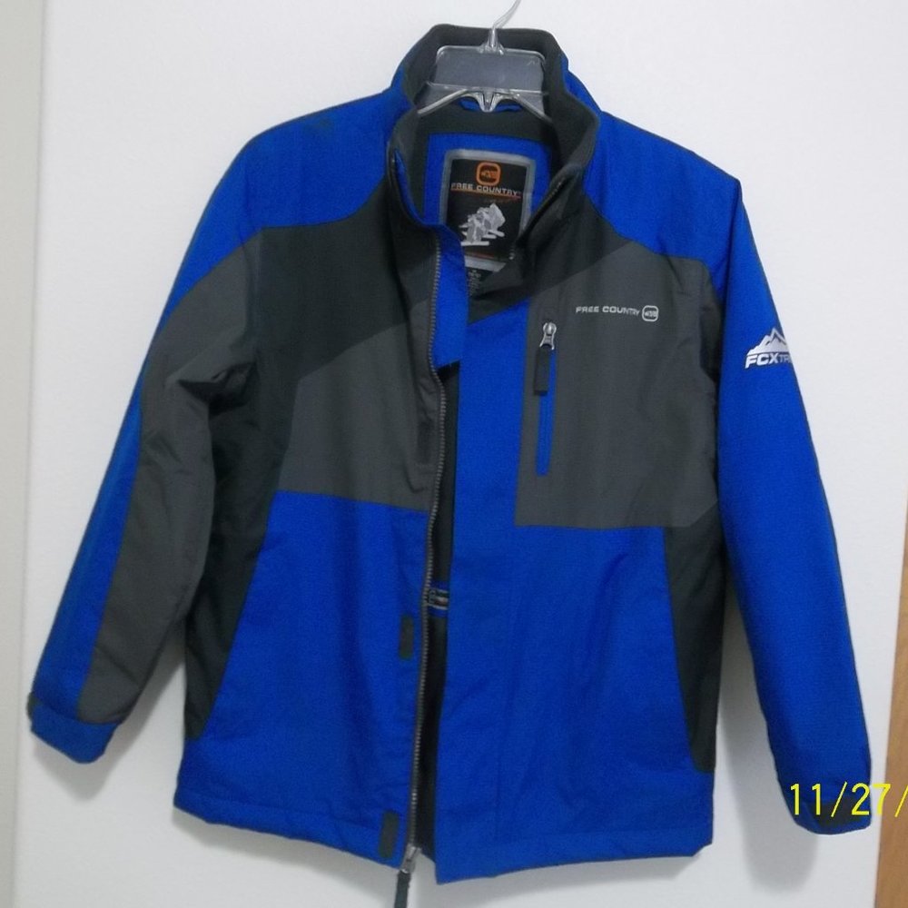 Free Country Blue Boys Winter Jacket Size M 10/12